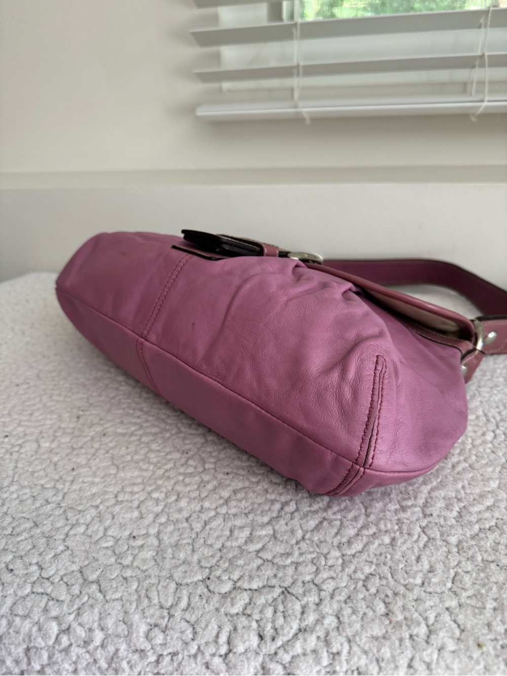 Coach Y2K Pink Soho Flap Shoulder Bag F15204 - Picture 5 of 15